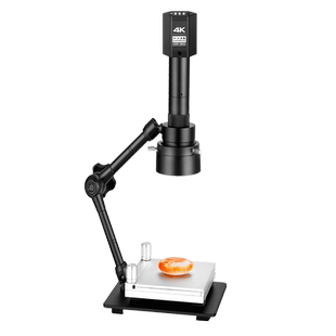 超眼TX06hdmi便携4K高倍2000倍工业相机万向支架电子数码显微镜台式放大镜线路板手机器视觉点胶机维修检测量