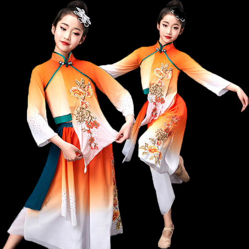 女民族风秧歌服新款演出服扇子舞