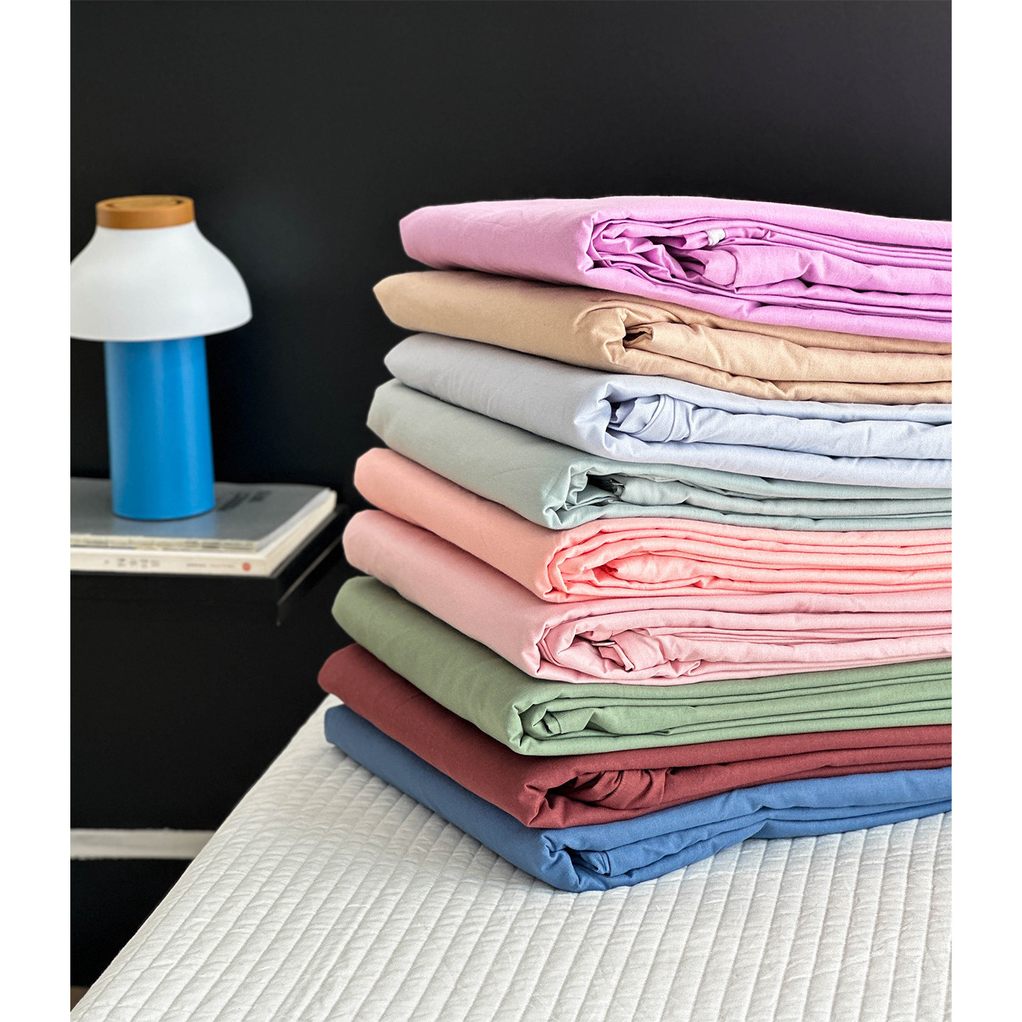 纯棉水洗棉简约单双人单件被套