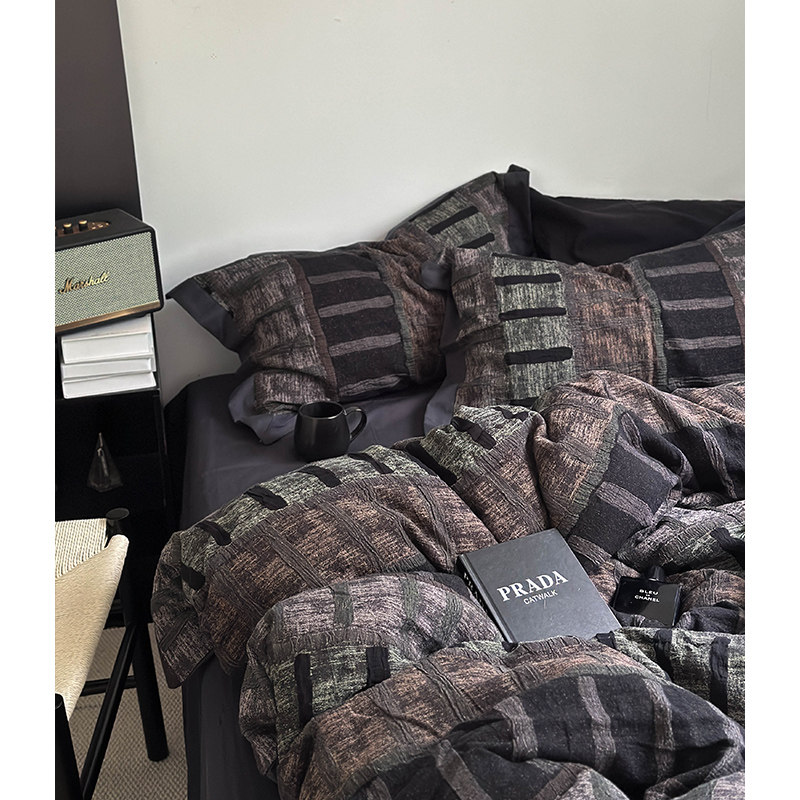 床单款四件套全棉提花北欧亲肤