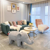 北欧轻奢丝绒沙发后现代意式 布艺三人沙发组合 网红ins风设计师款