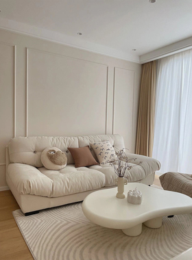 milano云朵沙发白敬亭同款baxter米兰奶油风网红小户型客厅3人位