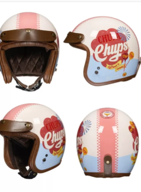 TORC珍宝珠联名复古半盔摩托车头盔巡航电动车男女四分之三3C四季