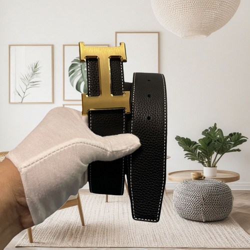 适用于爱马仕皮带H扣头层牛皮