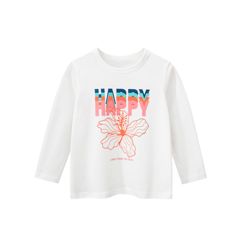 三折品牌清仓撤柜亲子装韩版童装长袖T恤秋季宝宝衣服女孩打底衫