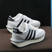 男鞋 内增高小白老爹鞋 子2023夏新款 厚底松糕运动休闲情侣款