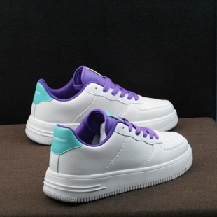 男鞋2023春夏新款情侣小白鞋子男士潮鞋内增高休闲运动鞋透气板鞋