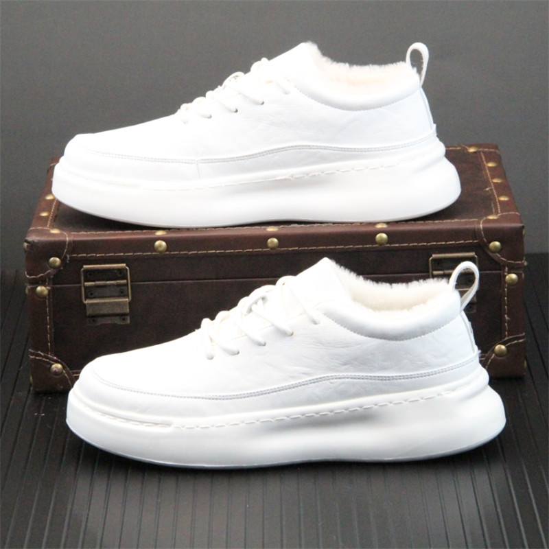 内增高男鞋2021年冬加绒运动厚底