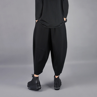 百搭靴裤 阔腿九分裤 高腰宽松灯笼裤 休闲哈伦裤 子加厚 2021秋冬女裤