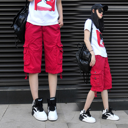 高腰百搭其他长裤显瘦口袋裤