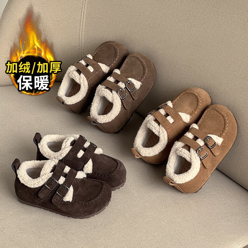 儿童棉鞋2025冬季新款女童毛毛鞋加绒宝宝雪地靴男童保暖勃肯鞋子,童鞋/婴儿鞋/亲子鞋,棉鞋,淘宝优惠券,粉丝福利购,淘宝优惠卷