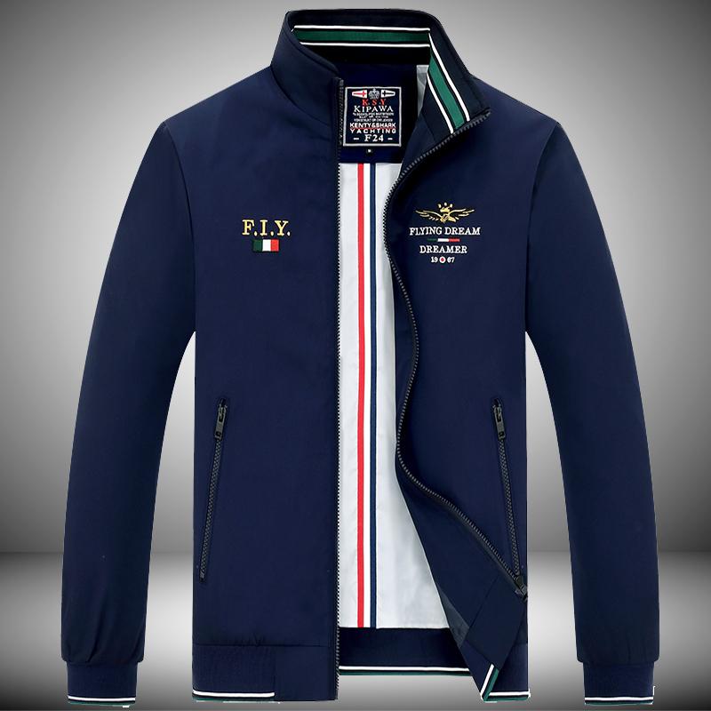 春秋季正品鲨鱼男装立领夹克