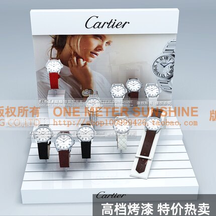 烤漆手表道具高档手表展示台架子手表收纳托盘手表展示架道具