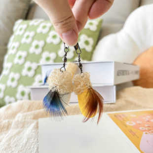 仿真昆虫逗猫棒替换头猫玩具羽毛耐玩自嗨解闷猫咪蚕茧苍蝇小飞虫