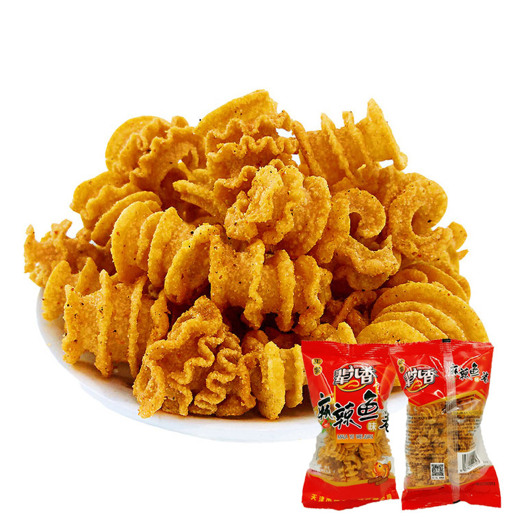 辈儿香麻辣鱼卷正宗天津麻辣味鱼卷膨化食品脆酥甜香40g 20袋包邮