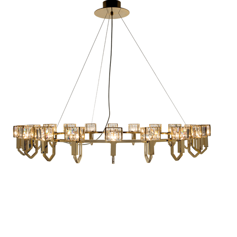 简欧后现代风别墅样板房艺术吊灯