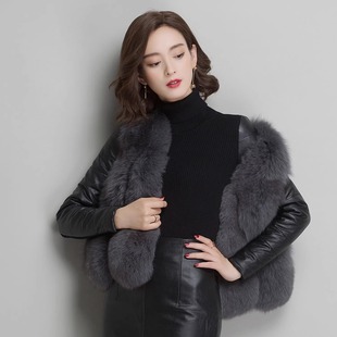 棉袖 内搭袖 打底衫 毛衣配马甲 子胳膊加厚加绒 女冬皮袖 全皮羽绒袖