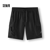 商场同款 2025夏季 森马休闲短裤 男户外迷彩工装 裤 新款 直筒五分裤