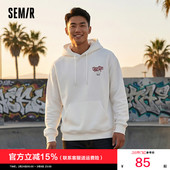 森马×RYO艺术家系列连帽卫衣男冬季 宽松后背印花大学生青年上衣