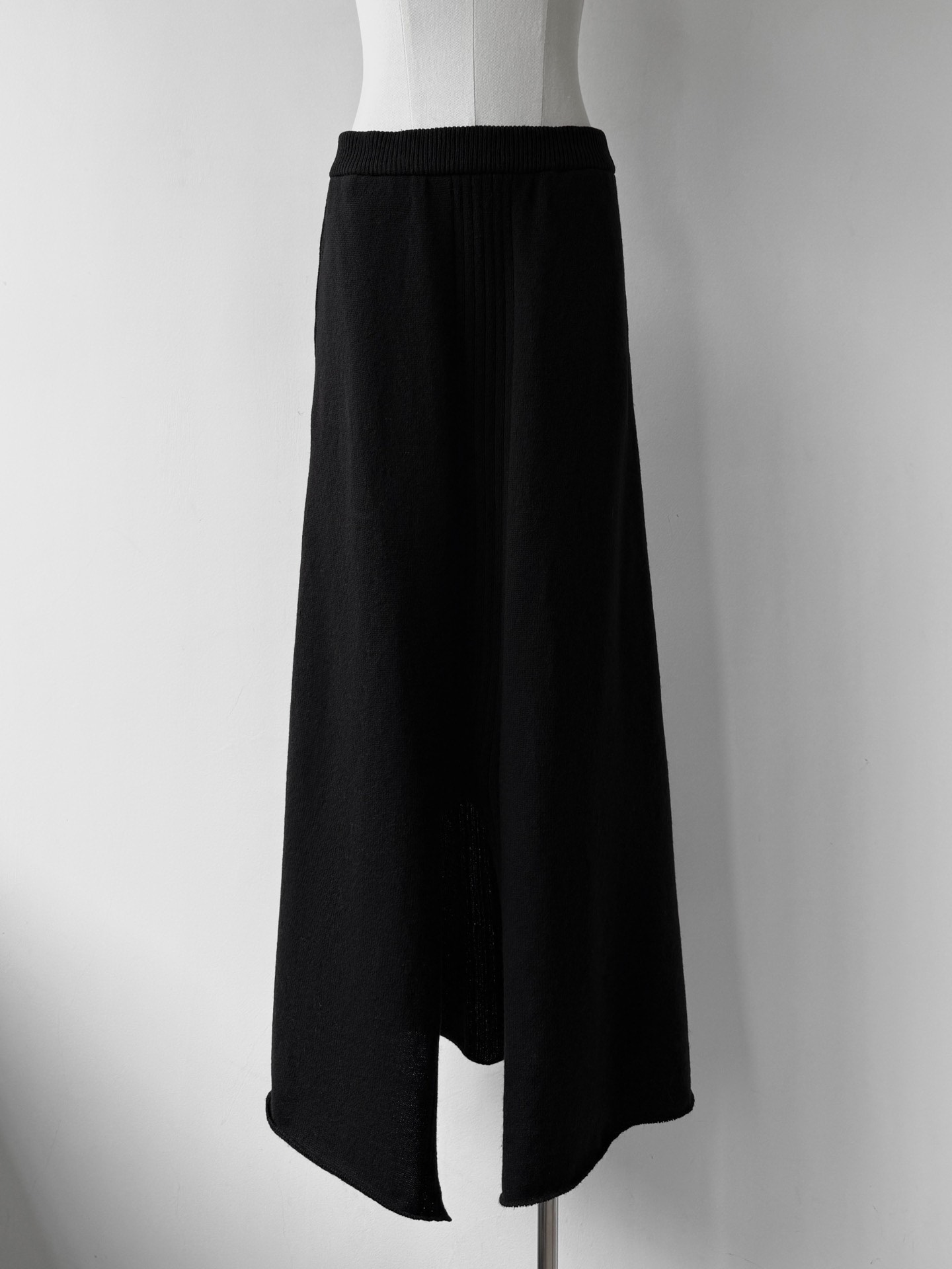 Yohji Yamamoto Y's Asymmetric Wool Maxi Skirt