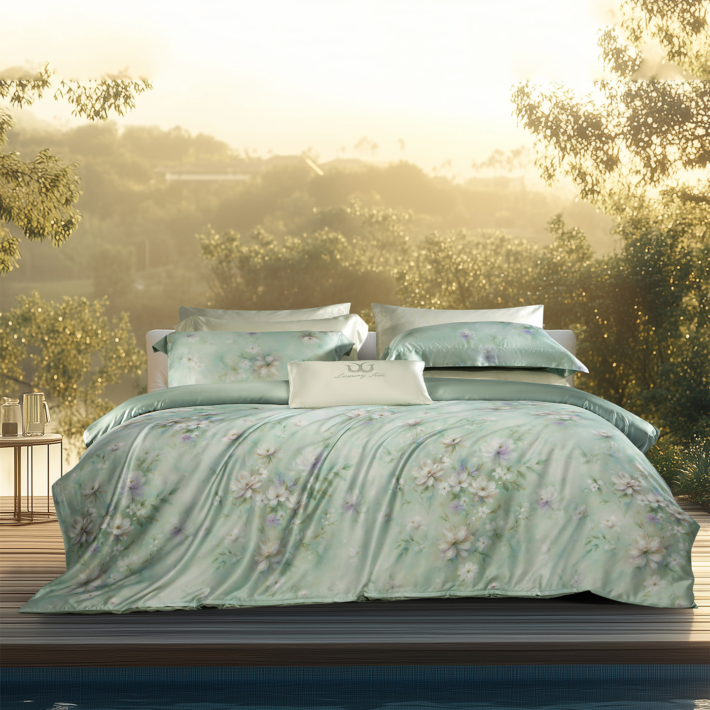 真丝四件套奢华重磅高档天丝棉活性印花被套桑蚕丝床上用品,床上用品,床品套件/四件套/多件套,淘宝优惠券,粉丝福利购,淘宝优惠卷