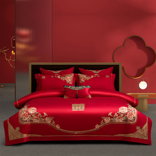 高当大红婚庆四件套多件套