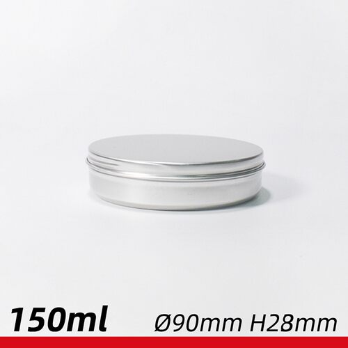 150ml铝罐批发 90*28*0.3mm卷边铝盒 黑茶饼花卷茶叶饼包装铝盒