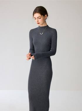 100%精纺纯羊毛女长款过