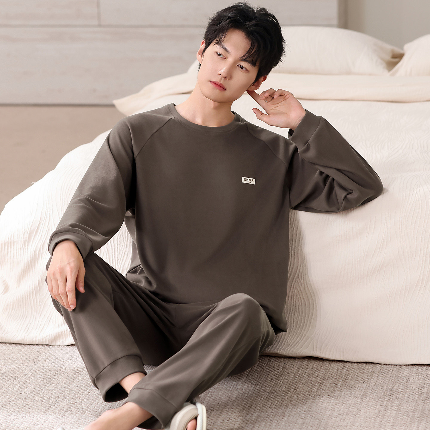 德绒睡衣男士春秋冬季加厚磨毛保暖套头大码中老年爸爸家居服套装,女士内衣/男士内衣/家居服,睡衣/家居服套装,淘宝优惠券,粉丝福利购,淘宝优惠卷