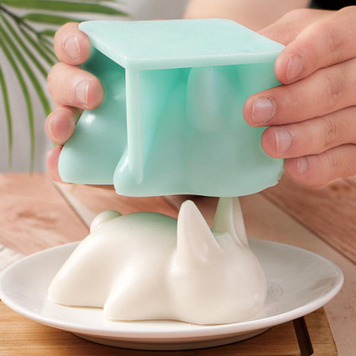 FL兔子硅胶奶冻模具烘焙