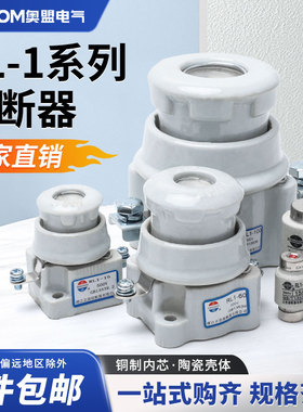 螺旋式熔断器RL1-60熔断体15A100A200A底座熔芯机床保险丝管6A30A