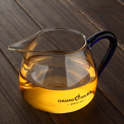 创典 耐热玻璃公道杯加厚公杯茶海分茶器公平杯茶具配件功夫茶杯