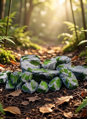 高密度泡沫仿真青苔假石橱窗造景