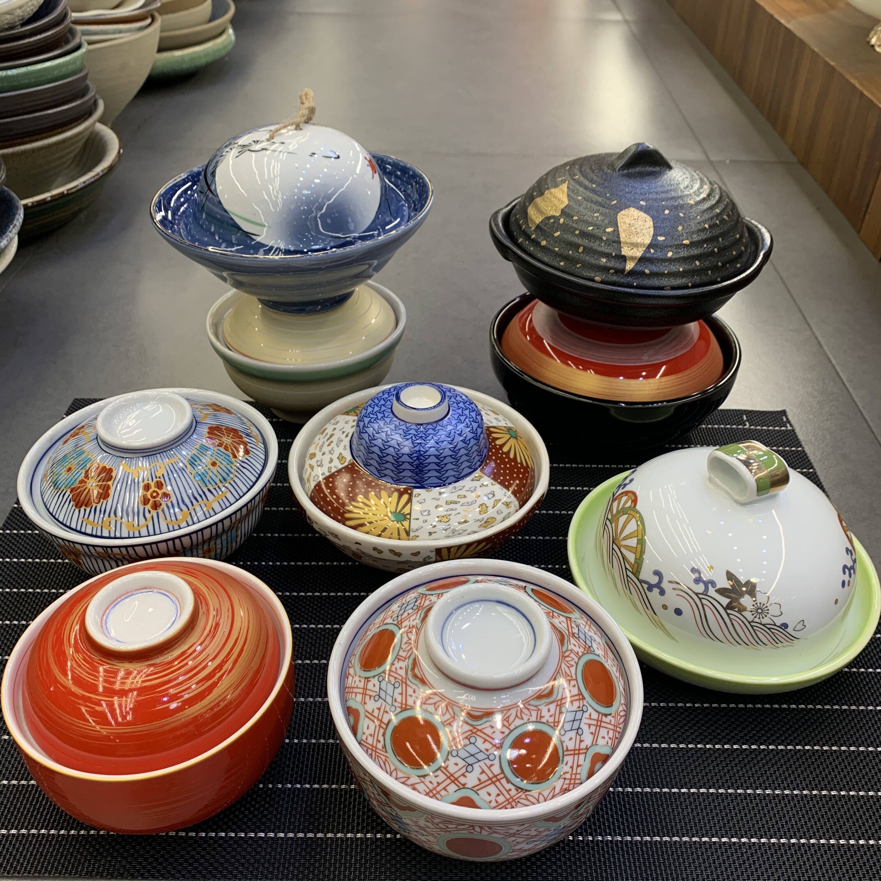 日式盖饭碗味增汤碗创意陶瓷碗蒲烧鳗鱼饭碗海鲜汤碗燕窝盅盖碗