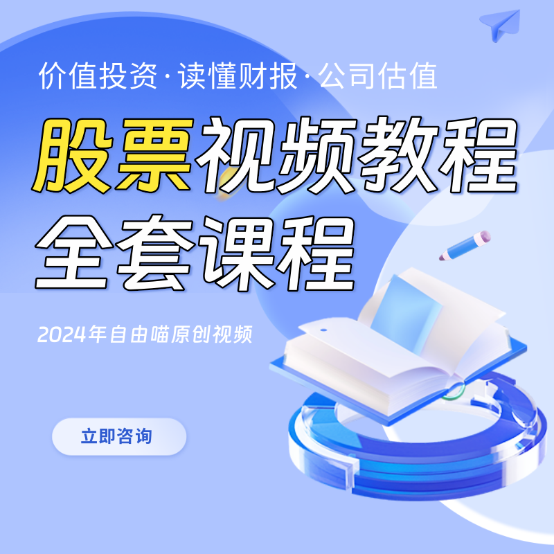 2024股票视频教程入门基础知识上市公司财报分析与股票估值炒股
