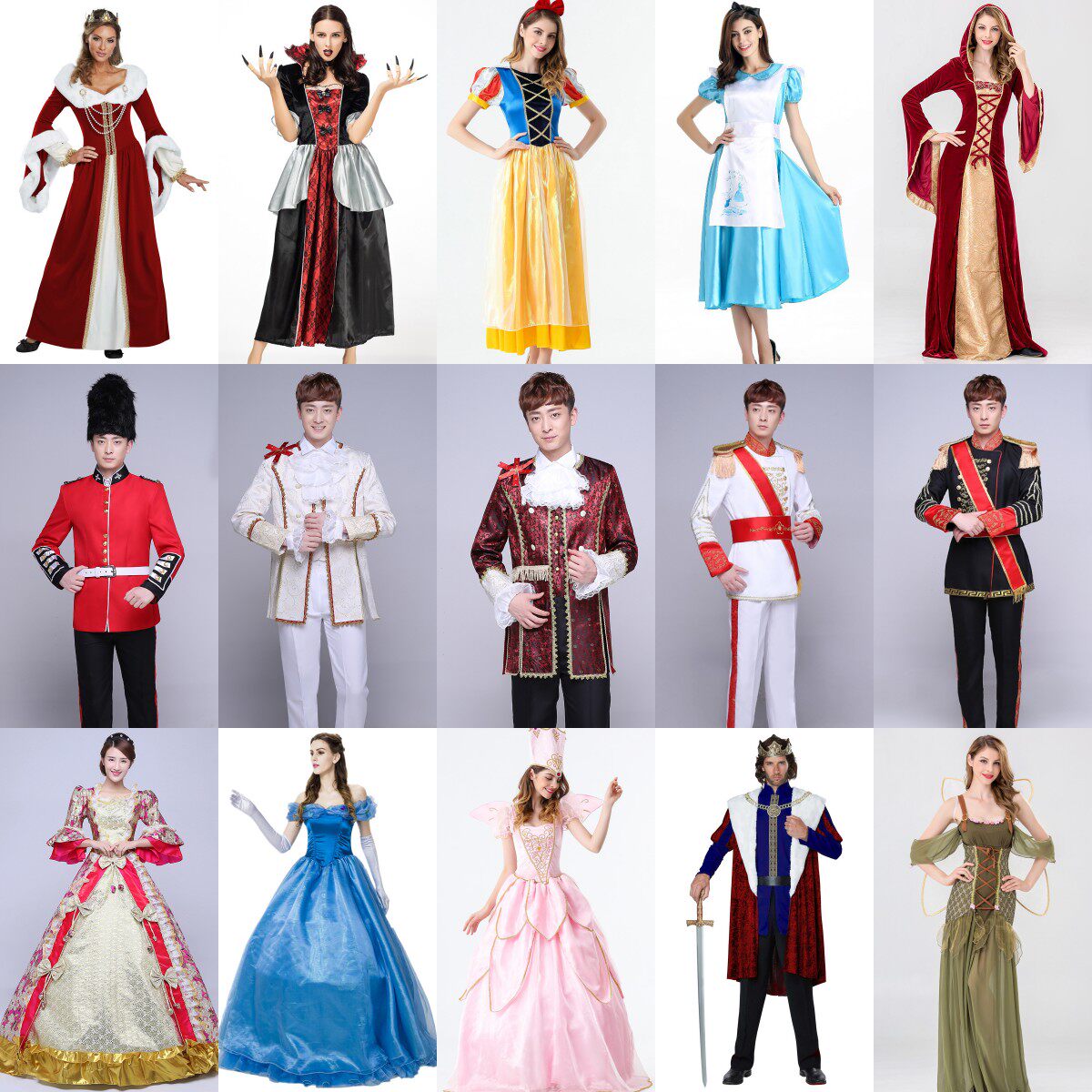 出租灰姑娘话剧白雪公主大帅骑士欧洲宫廷礼服国王王子女仆精灵服