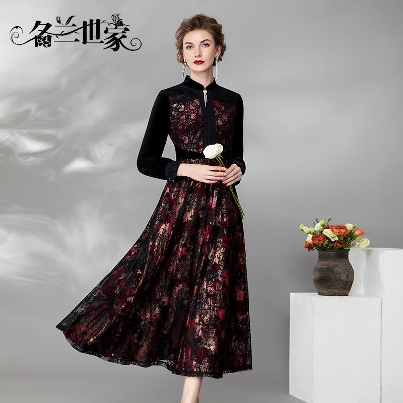 名兰世家妈妈婚礼礼服连衣裙原创