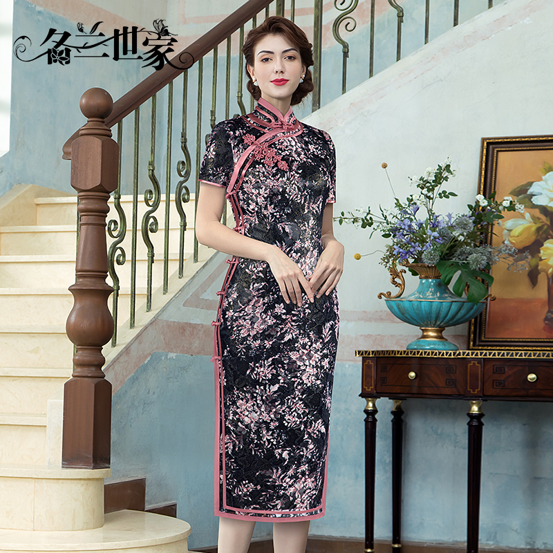 名兰世家复古国风旗袍气质高贵