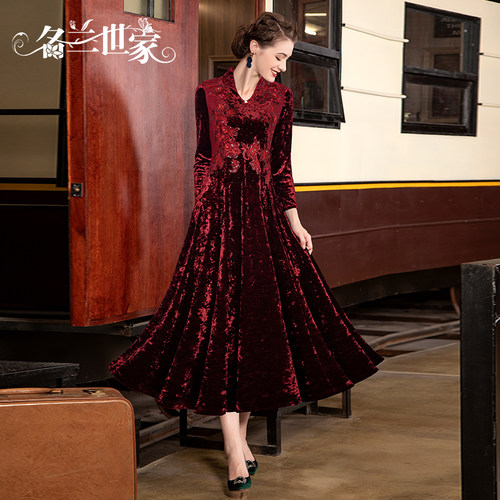 名兰世家刺绣婚礼礼服大气婚宴装