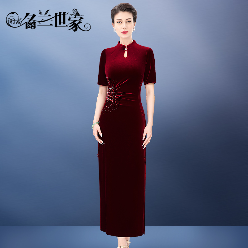 名兰世家高端喜婆婆婚宴礼服旗袍