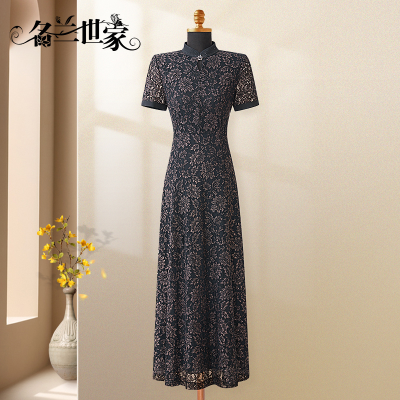名兰世宴会妈妈礼服连衣裙显瘦