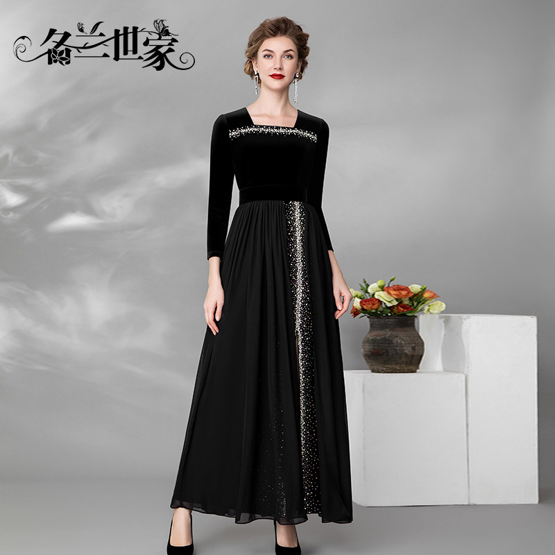 名兰世家宴会礼服裙子轻奢小众图片
