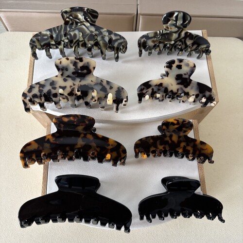 高品质抓夹女高级感轻奢明星同款亚历山大新款后脑勺醋酸鲨鱼发夹