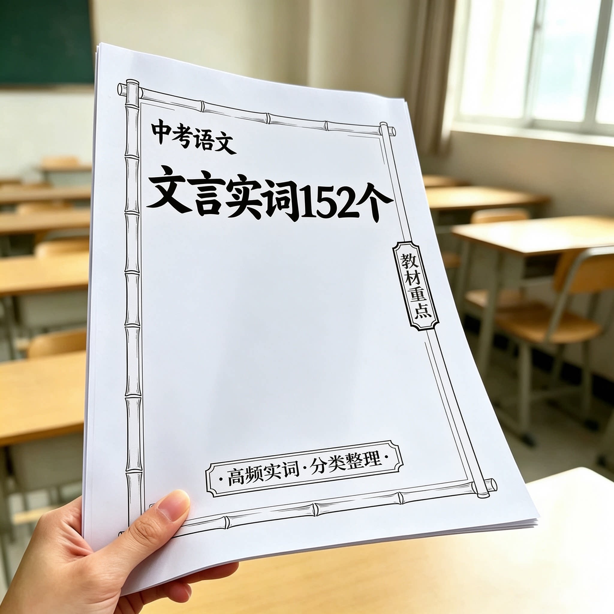 2026年中考语文教材重点文言实词152个牢记背诵轻松应对考试笔记