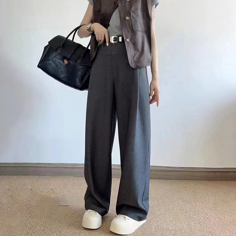 慕思雨~阔腿裤垂感休闲长裤