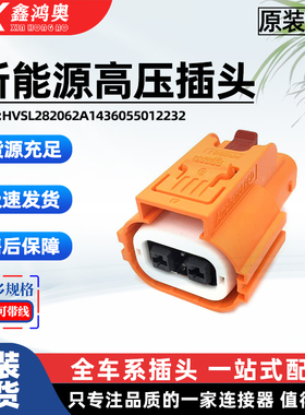 新能源汽车线束插头HVSL282062A14I插头全新连接器安费诺2孔插头