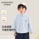 长袖 婴儿纯棉衬衫 男童韩版 2026新款 衬衣男孩宝宝洋气可爱上衣 春季