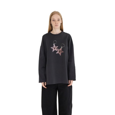 LarvaCosmos星星钥匙扣长袖T恤