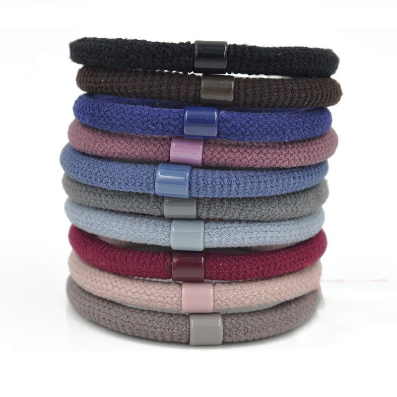 韩国植绒头绳不伤发高弹拉不断强