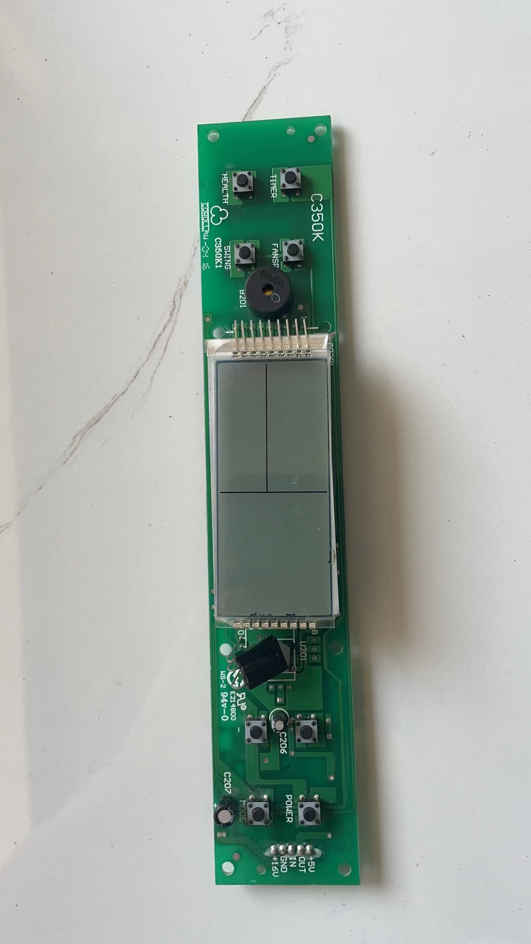 新科柜机空调显示板50355按键接收板33850 50346 C350K C329KD